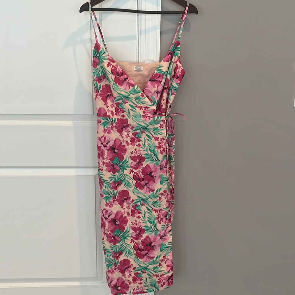 Pink floral J.Crew dress